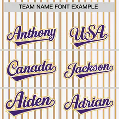 White Purple Tricolor Stripe Fashion Baseball Jersey 3