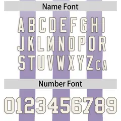 White Purple Vertical Fine Stripe Gradient Football Jersey 4