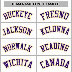 White Purple-White Raglan Varsity Letterman Full-Snap Jacket 3