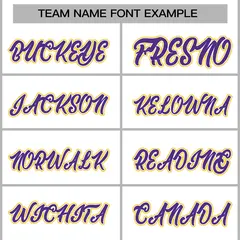 White Purple-White Varsity Full-Snap Letterman Jacket 5