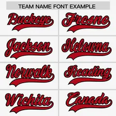 White Red Baseball Jersey Pants Hat Uniform Package 3