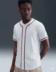 White Red-Black Classic Baseball Jersey For Men 2