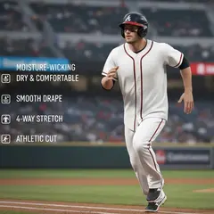 White Red-Black Classic Baseball Jersey For Men 4