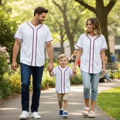 White Red-Black Classic Baseball Jersey For Men 5
