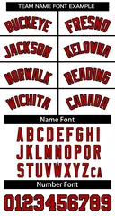 White Red-Black Classic Basketball Jersey 3