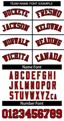 White Red-Black Classic Basketball Jersey 3