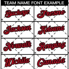 White Red-Black Rhombus Authentic Baseball Jersey 3