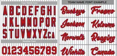 White Red Black Stripe Fashion Authentic Baseball Jersey 3