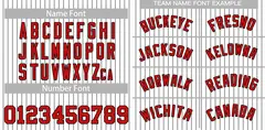White Red Black Stripe Fashion Authentic Baseball Jersey 3