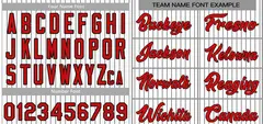 White Red Black Stripe Fashion Authentic Baseball Jersey 3