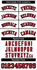 White Red-Black Striped Sleeveless Fashion Baseball Jersey 5