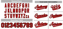 White Red-Brown Full-Button Classic Baseball Jersey 3