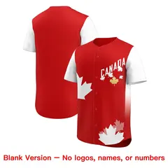 White Red Canada Maple Leaf Graffiti World Cup Game Night Jersey 7