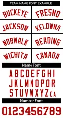 White Red Classic Team Basketball Jersey 3
