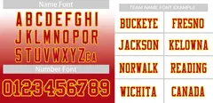 White Red-Gold Gradient Outdoor Football Jersey 3