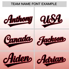 White Red Gradient Full-Snap Varsity Letterman Jacket 3