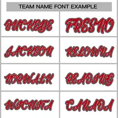White Red-Gray Classic Varsity Full-Snap Letterman Jacket 5