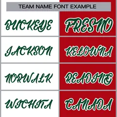 White Red-Green Two Tone Split Varsity Full-Snap Letterman Jacket 5