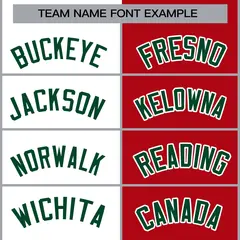 White Red-Green Two Tone Split Varsity Full-Snap Letterman Jacket 5