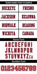 White Red Insert Color Mesh Authentic Football Jersey 3