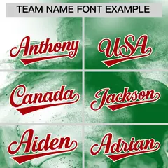 White Red Kelly Green Graffiti Mexican Style Baseball Jersey 4
