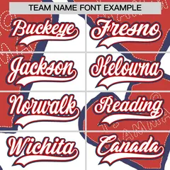 White Red Midnight Blue Mother's Day Graffiti Baseball Jersey 4