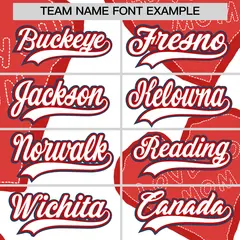 White Red Mother's Day Graffiti Stretch Baseball Jersey 4