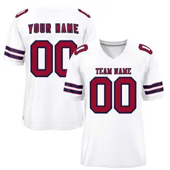 White Red-Navy Classic Style Authentic Football Jersey 1