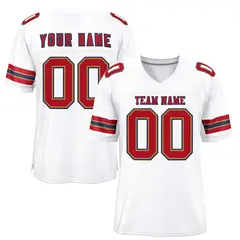 White Red-Navy Classic Style Authentic Football Jersey 1