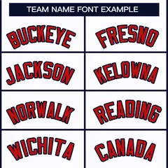 White Red-Navy Classic Style Hockey Jersey 3