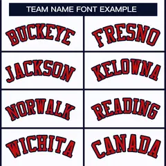 White Red-Navy Classic Style Hockey Jersey 3
