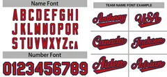 White Red-Navy Raglan Sleeve Authentic Baseball Jersey 3