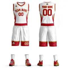 White Red-Old Gold Graffiti Lightning Basketball Jersey
