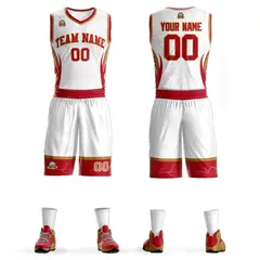 White Red-Old Gold Graffiti Lightning Basketball Jersey 1