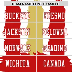 White Red Old Gold Graffiti Pattern Flag Football Jersey 3
