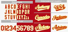 White Red-Orange Hook Split Fashion Baseball Jersey 3