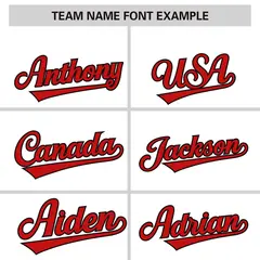 White Red Phonetic Rhythm Authentic Baseball Jersey 3