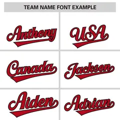White Red Phonetic Rhythm Authentic Baseball Jersey 3
