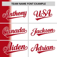 White Red Pinstripe Gradient Baseball Jersey 3