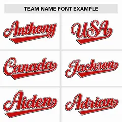White Red Raglan Sleeve Authentic Baseball Jersey 3