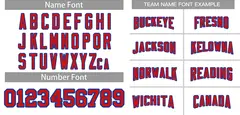 White Red-Royal Classic Style Authentic Football Jersey 3