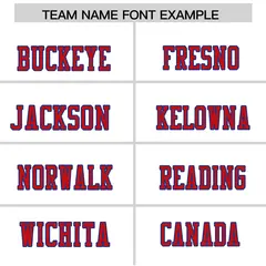 White Red-Royal Color Block Raglan Authentic Football Jersey 3
