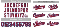 White Red-Royal Full-Button Classic Baseball Jersey 3