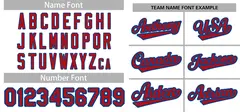 White Red-Royal Full-Button Classic Baseball Jersey 3