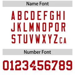 White Red Sequin Lettering Moisture-Wicking Football Jersey 4