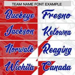 White Red Split Lightning Pattern Football Jersey 3