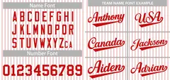 White Red Stripe Fashion Authentic Baseball Jersey 3