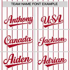 White Red Striped Raglan Sleeves Baseball Jersey 3