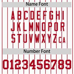 White Red Striped Raglan Sleeves Baseball Jersey 4