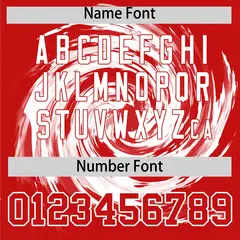 White Red Swirl Graffiti Pattern Authentic Baseball Jersey 4